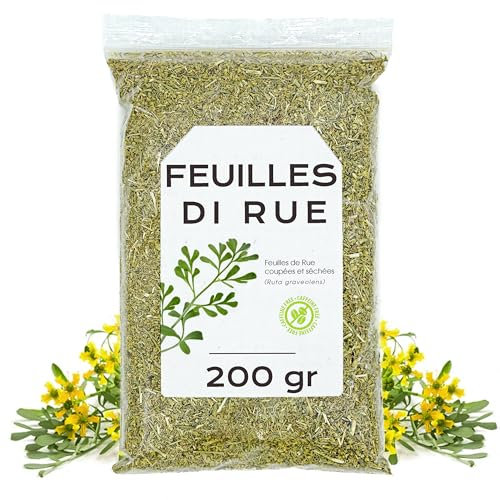 Feuille de Rue 200gr - Rue Séchées - Thé Rue - Rue Tisane - Feuilles de Rue en Vrac (200 gr)