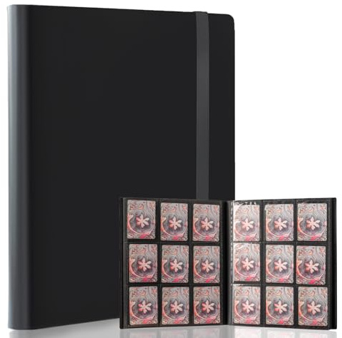 PESLNG 540 Poches Album de Cartes à Collectionner – 30 Pages de Rangement pour Cartes à Collectionner, Échange et Jeux, Pour Enfants et Adultes