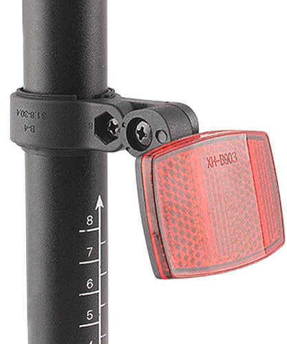 Vllold Fahrrad-Reflektoren – Wasserdichter Motorrad-Warnreflektor | Fahrradzubehör, Nachtwarntafel passend für 25,4–31,8 mm Sattelstütze, sorgt für sicheres Fahren bei Nacht