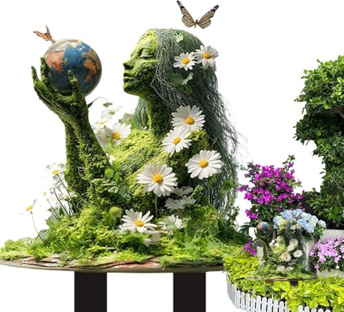 Garden Fairy Stage - Fairy Garden Sculpture, Tree Man Stage | Jardin Magique, Jardin Figure, Accessoires De De Fées pour Pot Yard Lawn Decor