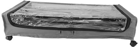 Fafeicy Sotto il Letto Cassetti Rotolanti Spazio -organizzatore Che Salutava Grande capacità, Semplici Contenitori Scorrevoli per Scarpe Invernali Nella Scuola per Bambini (GREY)