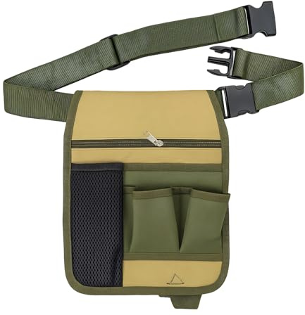 Lotnery Garden Tool Belt Bag Adjustable with 6 Pockets - Unisex Waist Pouch for Carpenters, Gardeners, Builders, Joiners | Ideal Gardening Gifts for Men, Tool Belts for Professionals