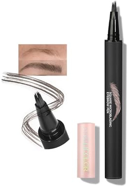 Anglicolor Matita Sopracciglia Microblading Facile Da Usare,Matita Sopracciglia Effetto Ultra Naturale,Contorno E Riempimento,Durata Lunga,No Transfer Siccità Rapida,Vegano (#101)