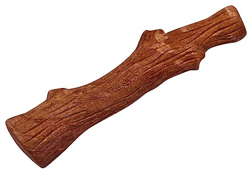 Petstages Dogwood - Tuggleksak för hund - träalternativ - mesquite - röd - small
