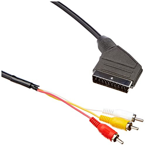 lanberg CA-EURC-10CC-0018-BK - Cavo audio video Scart-RCA 3x, 1,8 m, colore: Nero