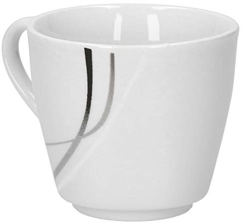 Van Well Espressotasse Silver Night 11cl, Porzellan, Espresso, Kaffeetasse, 3098737031, 11 cl