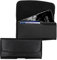 kwmobile Handy Gürteltasche mit Kartenfächern - Hülle 17,2 x 8,5 cm Kunstleder Handytasche mit Gürtelschlaufe Clip Schwarz