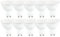 NCC-Licht 10 x LED Leuchtmittel Reflektor 6W = 40W GU10 450lm Warmweiß 3000K flood 120°
