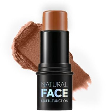 Contour Stick mit Highlighter, Bronzer und Blush Shades, ein nicht fettender, wasserfester Contour Stick, der das Gesicht mühelos mit einer leichten Berührung konturiert (#4, 1 Stück)