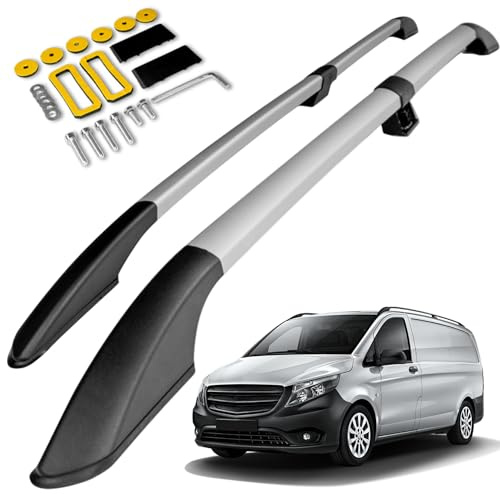 CHROMEMASTER | Compatibili con Mercedes Vito V-Klasse W447 Extra Long 2014+ | Barre Trasversali da Tetto, Mancorrenti sul Tetto | Sono Utilizzate per il Montaggio di Portapacchi, Box o Portabiciclette