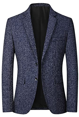 Giacca da uomo in misto lana, Giacca da uomo invernale, Blazer da uomo in tweed, Cappotto sportivo grigio su misura, Blazer classico monopetto, Giacca formale da uomo con texture, Blazer da uomo per