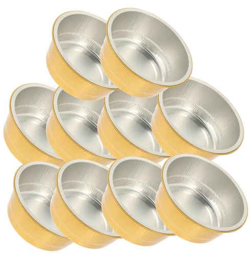 Holibanna 10pièces Boîtes à Gâteaux Aluminium Épaisses Récipients Compacts Pour Cuisson Et Stockage Alimentaire Adaptés Barbecue Pique- Et Pâtisserie