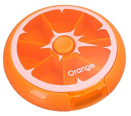 Weekly Pills Organizer-Portable Pill Box med fack