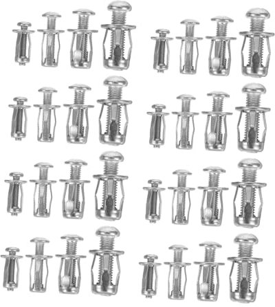VALICLUD 40piezas Pernos De Expansión Para Pared De Tornillos De Metal Con Diseño De Fácil Instalación