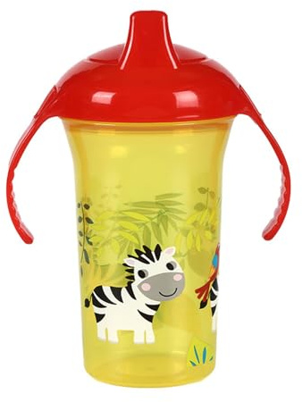 300ML Baby Learn to Drinking Cup Learning Water Bottle Safe and Portable Leak-Proof Infant Water Cup Easy Grip Handle