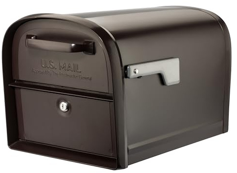 ARCHITECTURAL MAILBOXES 6300RZ Oasis 360 - Supporto per palo, bronzo spazzolato, L