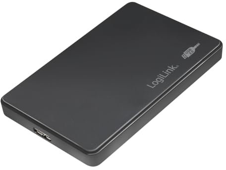 Logilink UA0339 - USB 3.0 HDD Gehäuse für 2,5 (6,35 cm) SATA HDD/SSD, Schwarz