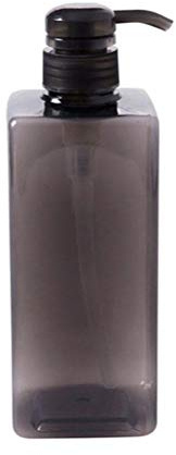 Yeeyf Seifenspender-Flasche, 600 ml, großes Fassungsvermögen, Badezimmer, schwarze und transparente Reinigungsflüssigkeit (leere Flaschen), Shampoo, Duschgel, Lotion, leere