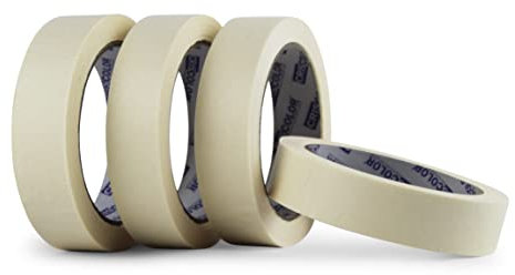 CRINSTON Klebeband Maler - Set Kreppband in Profi-Qualität (24 mm x 40 m, 4 Stück)