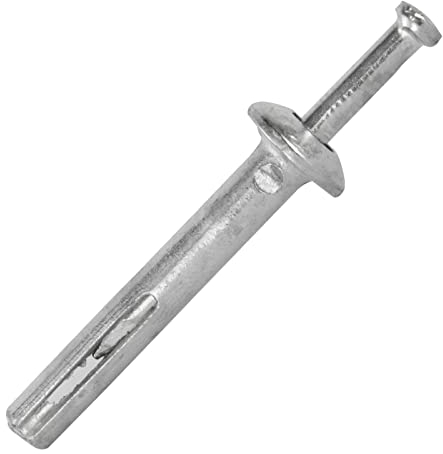 100 Stück Einschlagdübel Nageldübel Schlagdübel Metall vormontiert 6 x 40 mm