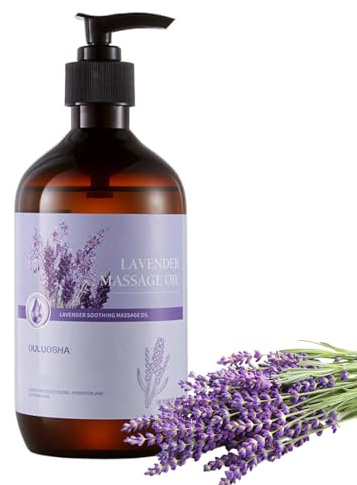 Massage Oil for Relaxing, Warming, Joint Pain Sensual Massage Oil Lavender Massage Oils for Massage Therapy Moisturizing Massage Oil for Men and Women (Lavender Flavor)