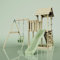 Rebo PolarPlay Balcony Tower Kids Wooden Climbing Frame - Swing Calder Sage
