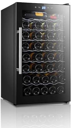 SVAN Vinoteca 51 Botellas Negro SVN5100S. Capacidad 128 Litros, Bajo Nivel Sonoro, Luz Interior, Eficiencia Energética Clase G