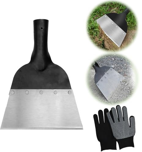 Pala da Giardino,Pala di Pulizia Multifunzionale Pala da giardino Per esterni Per La Casa In Acciaio Togli Erbacce Adatto Per Diserbo Piantare Spalatura Neve Per Pulire Concimare 21cm(Senza Manico)
