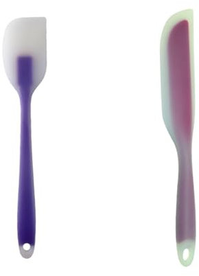 Lsydgn 2 pezzi Spatole In Silicone Per Dolci Spatola Flessibile In Silicone Spatole Cucina Resistente Al Calore Spatola Di Gomma，Raschietto Per Pentola Di Miscelazione Per Cuocere e Cucinare