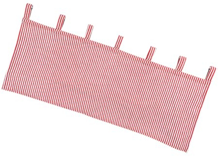 UKCOCO Cortina Decorativa Corta Rojo para Ventanas Estilo Moderno y Textura Delicada Tela para Salón y Cocina Fácil De Colgar y Limpiar para Decoración Hogareña