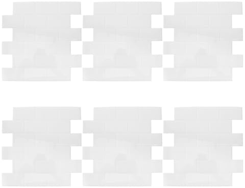 DOITOOL 6 Adesivi Paraschizzi da Cucina Autoadesivi in PVC Bianco Piastrelle Fai da Te Effetto Pietra Staccabili e Resistenti All’Acqua Pannelli Paraschizzi Rimovibili per Protezione