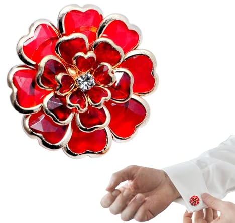 Dekorativa knappar för kläder, vintage metall med blomform för sömnad och kläder, pluggar med klämma för kvinnliga blusknappar och smycken, för, kvinnor, mödrar, H