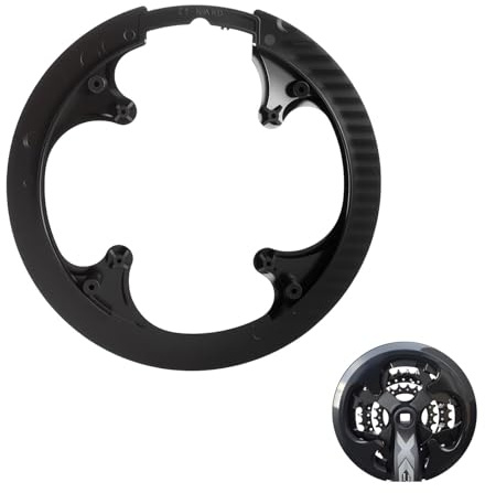 JYYWTSI Protection Chaîne Vélo Universelle 42-44 Dents, Protege Chaine Velo MTB avec Vis, Protection Pedalier pour VTT et Vélo Route, Couvre Plateau Vélo Contre Boue et Poussière