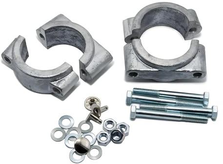 MZA Set: 2x Formstück und Klemmbrücke für Schutzblech mit Schraubenset und Nieten - Simson S50, S51, S70, SR50, SR80