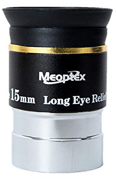 MEOPTEX 1,25 Zoll 6 mm 9 mm 15 mm 20 mm 66 Grad Ultra-Weitwinkel-Okular für Teleskop (15 mm)