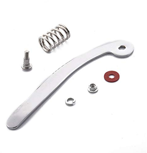 Tremolo Vibrato Bridge Saitenhalter Teile Gitarre Whammy Ersatzstange mit Mutter und Feder kompatibel für Jazz E-Gitarre Tremolo Bridge (Silber)