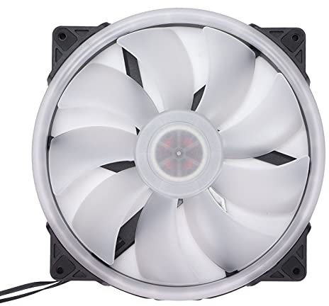 Ventiladores de Caja, 200 Mm Ventiladores de Cojinetes Hidráulicos Grandes Volumen de Aire ARGB Efecto de Luz Silencioso bajo Nivel de Ruido 4PIN PWM + 5V ARGB Haga Clic para Conectar Ventilador de Ca