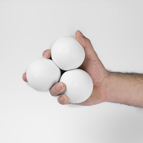 Play Juggling - Bolas de Malabares Tris Modelo MMX - Blanco, 110 g, 62 mm