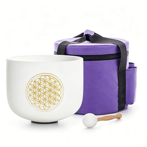 TRAYAYA 528HZ 8 C Note Flower of Life Crystal Singing Bowl Sound Healing