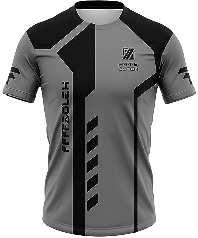 Herren MountainbikeTrikot, MTB Top Kurzarm Atmungsaktiv, Kurze Ärmel,Kurzarmtrikot Für MTB Rennrad/Multisport/Fitness (FFFF5,L)