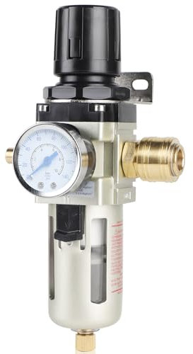 SWAWIS Reductor de Presión y Separador de Agua Aire Comprimido 3/8 Regulador de Presión