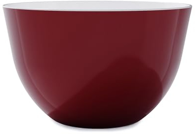 Trebonn Pile – stapelbare Schüssel – CherryRed – Durchmesser 28 cm x Höhe 17 cm – geräumige Schüssel mit glänzendem Finish, perfekt als Salatschüssel oder Suppenschale.