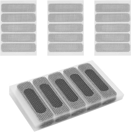 FRUHLING 120 Stück Fliegengitter Fenster Reparatur Selbstklebend Glasfaser Reparatur Insektenschutz Moskitonetz Reparaturflicken Tür Fenstergitter Patch für Fenster Tür Loch von Fliegengitter