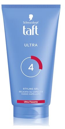 Taft Ultra Styling Gel 150ml, Gel capelli uomo e donna a lunga durata per tutti i tipi di capelli, con formula vegana, delicato su capelli e cuoio capelluto