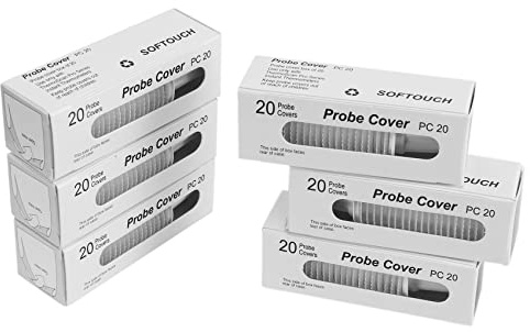 worien 120 Pcs Disposable Ear Thermometer Cover, Ear Thermometer Cover, for All Models