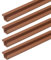 cyclingcolors 4 Stück Laufschiene für Schranktür Schiebetürbeschlag für Glas-Tür Führungsschiene für Holz-Tür Kunststoff für Möbel-Schiebetürbeschläge, Braun
