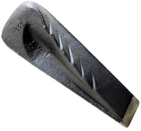 Cuneo Spaccalegna Elicoidale 2000g in Acciaio Forgiato – SplitPro Manuale per Spaccare Legna, Punta Conica con Scanalature Anti-Ritorno, Verniciatura Epossidica, Strumento Manuale per Ceppo da Spacco