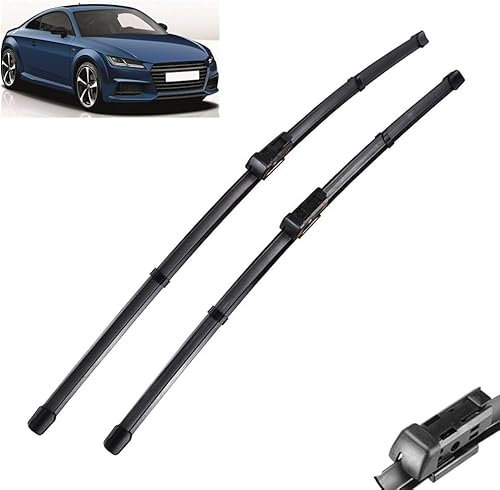 Escobillas limpiaparabrisas Delanteras para Audi TT MK3 2014-2023 - Kit de Alto Rendimiento, Visibilidad Superior en Carretera, fácil instalación, Hojas Planas