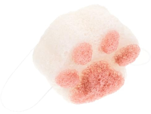 Alipis Palla da Bagno Schiuma Soffice a Forma di Artiglio Gatto, Spugna da Doccia Portatile Corda Sospesa, Palline da Bagno e Doccia per Viso e Corpo