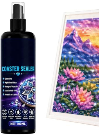 Colle Peinture Diamant 100 ml Accessoires Artistiques Portables Séchage | Spray de scellement pour puzzles puzzles, sous-verres, œuvres d'art, projets DIY, maison, salon, chambre
